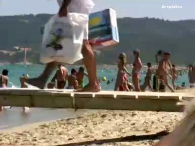 Bar Refaeli Bikini actions on the beach!