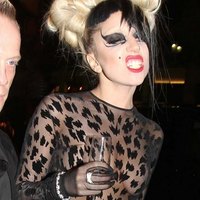 Lady Gaga appears completely topless In a sexy see through dress