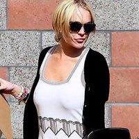 Lindsay Lohan Braless braless exclusive stuff
