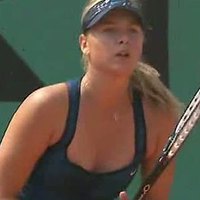 Teasing sport outfit and Maria Sharapova playing tennis