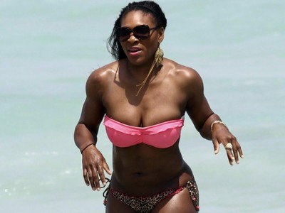 Scary Serena Williams reveals her bikini body!