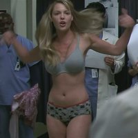 Katherine Heigl posing in underwear in Greys Anatomy TV series